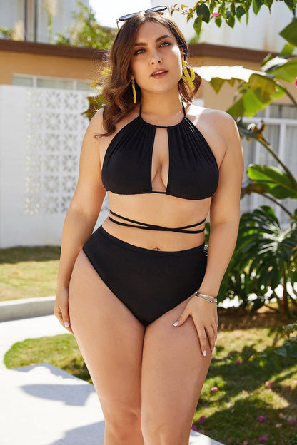New Black Sexy Bikini High Waist Slim Body Covering Belly Sexy Bikini