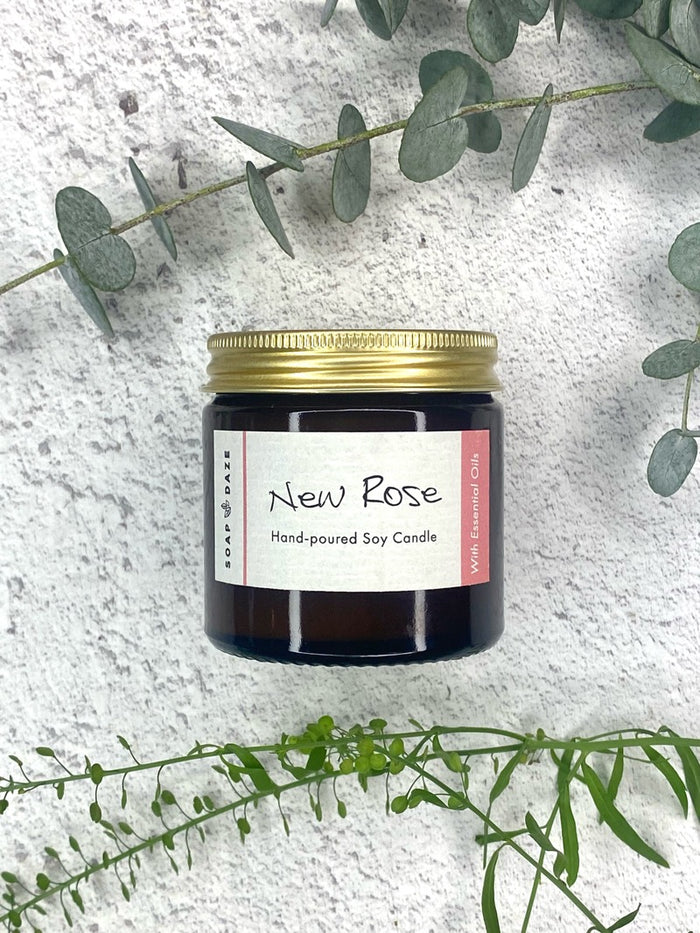 New Rose Soy Wax Candle