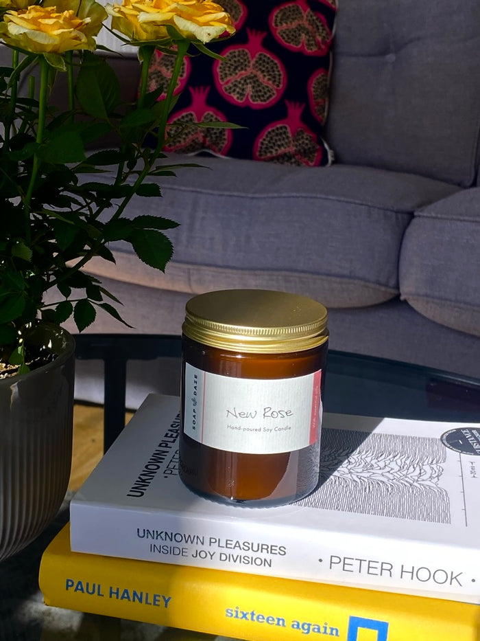 New Rose Soy Wax Candle