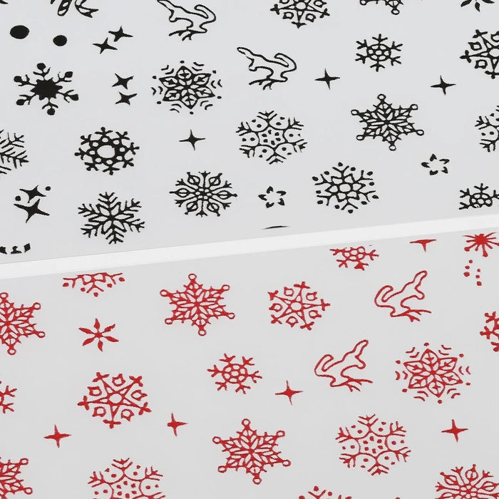 NFS-013 Snowflake & Reindeer - Christmas Transfer Foil Set   Naio Nails