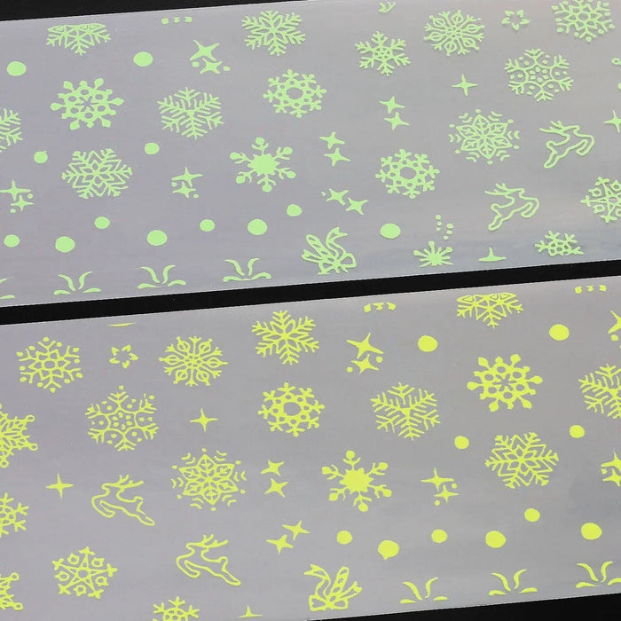 NFS-013 Snowflake & Reindeer - Christmas Transfer Foil Set   Naio Nails