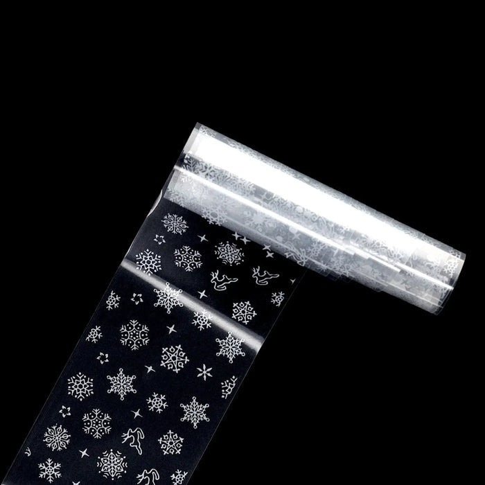 NFS-013 Snowflake & Reindeer - Christmas Transfer Foil Set   Naio Nails