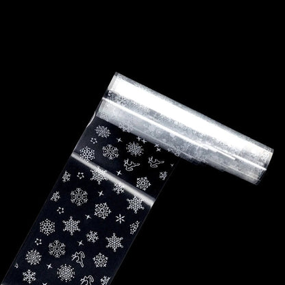 NFS-013 Snowflake & Reindeer - Christmas Transfer Foil Set   Naio Nails