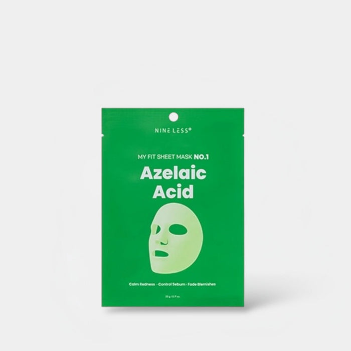 Nineless My Fit Sheet Mask - Azelaic Acid (1 Sheet) قناع الوجه ناينليس ماي فيت - حمض الأزيليك - Princess Cosmetics Qatar