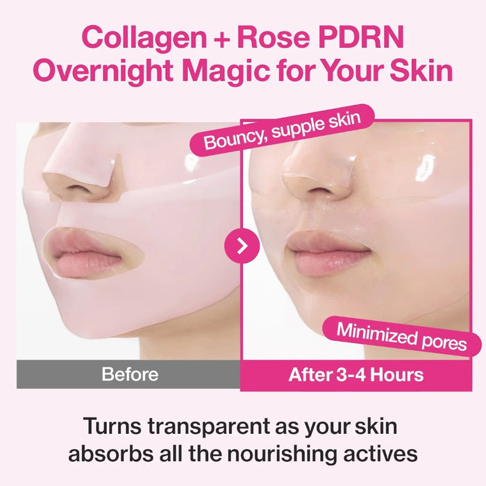 numbuzin No.2 Rose PDRN Overnight Collagen Mask 4pcs | VGLE Beauty Canada