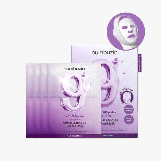 Numbuzin No.9 NAD+ Bio Lifting Full Cover Facial Mask 4 sheets