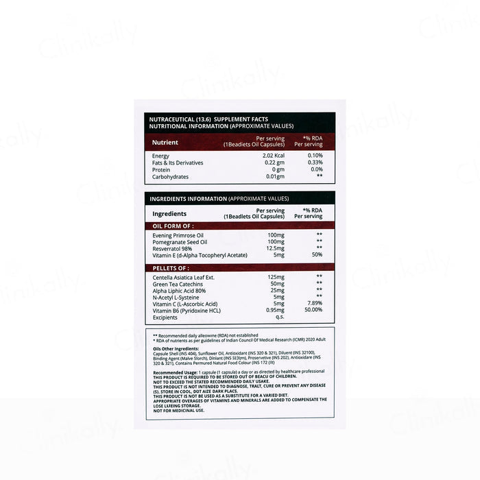 Nusaude Age Defy Nutraceutical Beadlets + Oil Filled Capsule