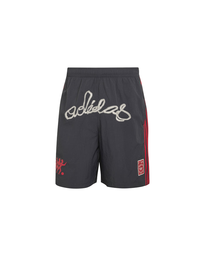 Nylon Graphic Short Black