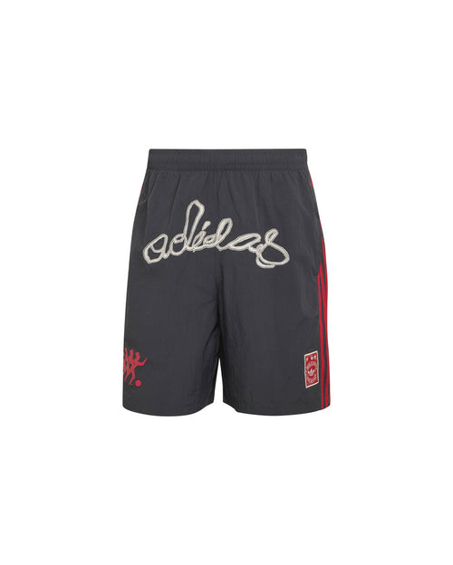 Nylon Graphic Short Black