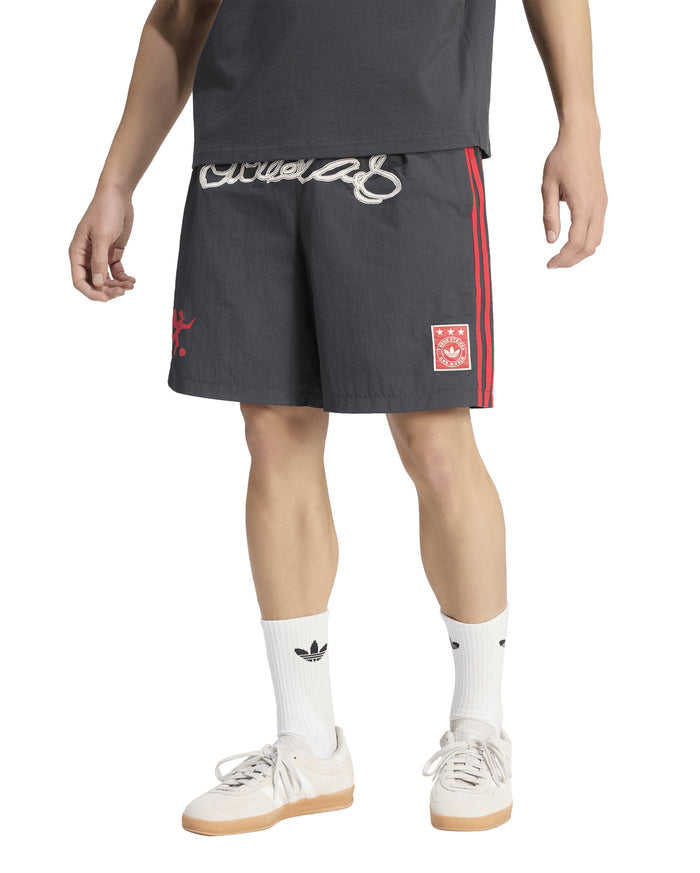 Nylon Graphic Short Black