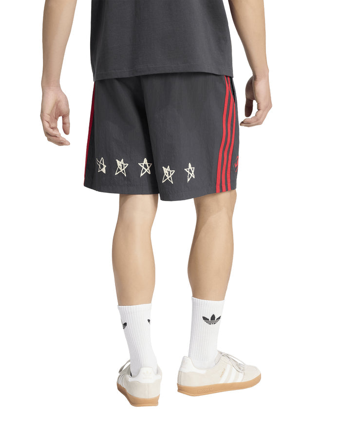 Nylon Graphic Short Black