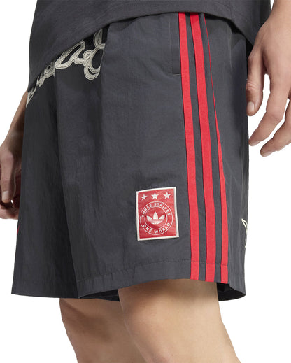 Nylon Graphic Short Black
