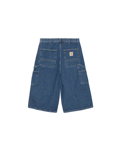 OG Double Knee Long Short Blue Stone Washed