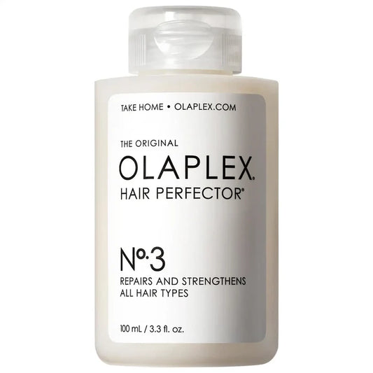 Olaplex No. 3 Hair Perfector pre-shampoo treatment bottle, 100ml, new and unopened, for hair repair and strengthening.