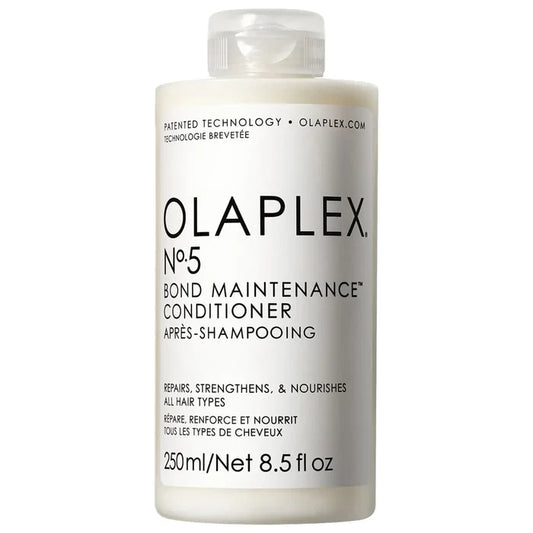 Olaplex No. 5 Bond Maintenance Hair Conditioner 250ml, creamy formula for strengthening and repairing damaged hair.