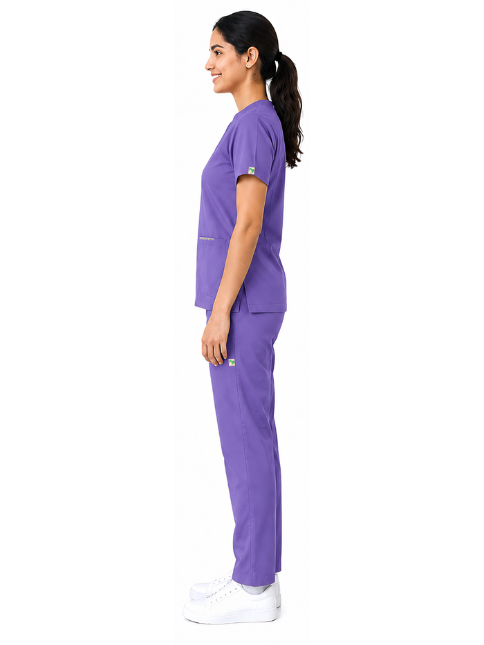 ONYX 4 POCKET MANDARIN WOMEN (PURPLE) SCRUB