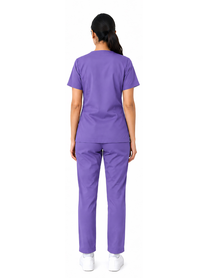 ONYX 4 POCKET MANDARIN WOMEN (PURPLE) SCRUB