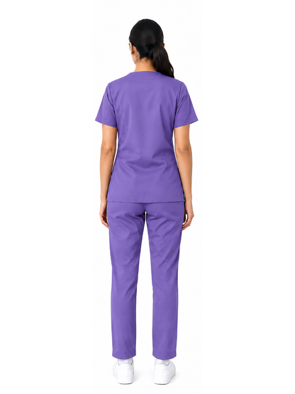 ONYX 4 POCKET MANDARIN WOMEN (PURPLE) SCRUB