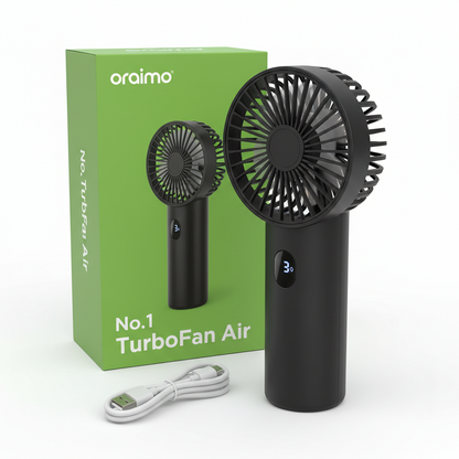 Oraimo TurboFan Air OHF-502A with Box - White Background