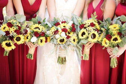 Outdoor Simple Sunflower Wedding