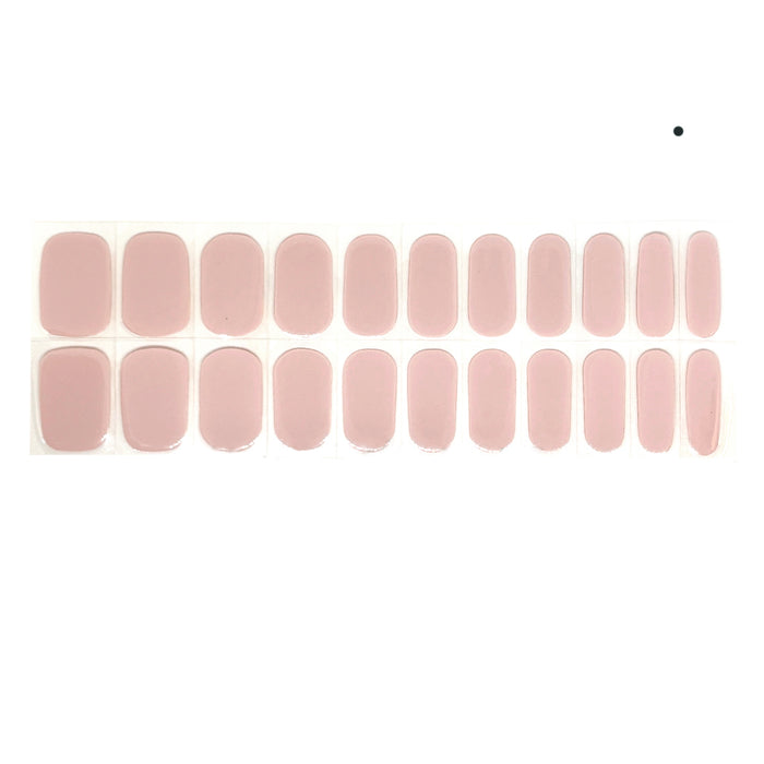 Pale Mauve Solid No Light Gel Nail Wraps (NLG)