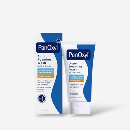 PanOxyl Acne Foaming Wash Benzoyl Peroxide 10% Maximum Strength غسول بانوكسيل الرغوي لعلاج حب الشباب، بنزويل بيروكسيد 10%، أقصى قوة