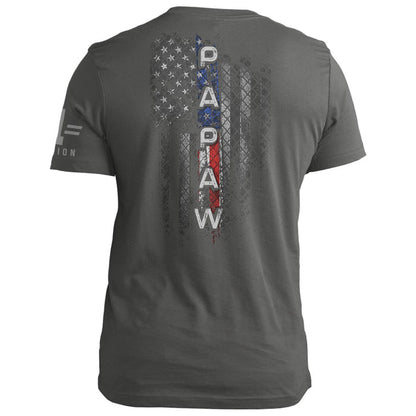 PAPAW American Flag Vertical
