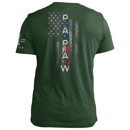 PAPAW American Flag Vertical