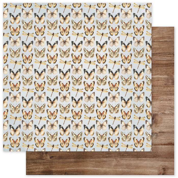 Paper Rose 12X12 Patterned Paper - Single Sheets - Lakeside Memories - Select From Drop Down