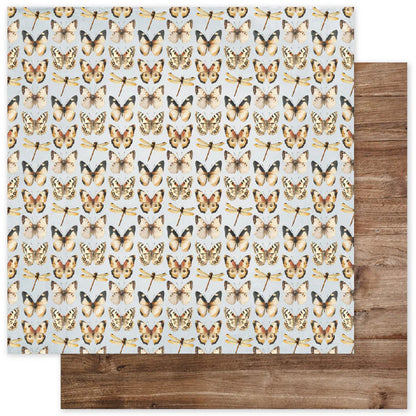 Paper Rose 12X12 Patterned Paper - Single Sheets - Lakeside Memories - Select From Drop Down