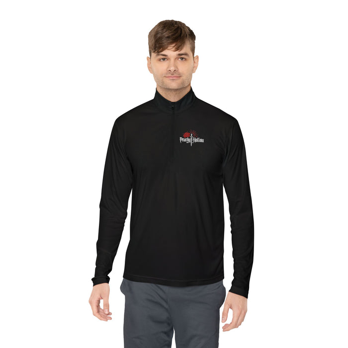 Peachy Hollow Merch, Brand Logo - Unisex Quarter-Zip Pullover