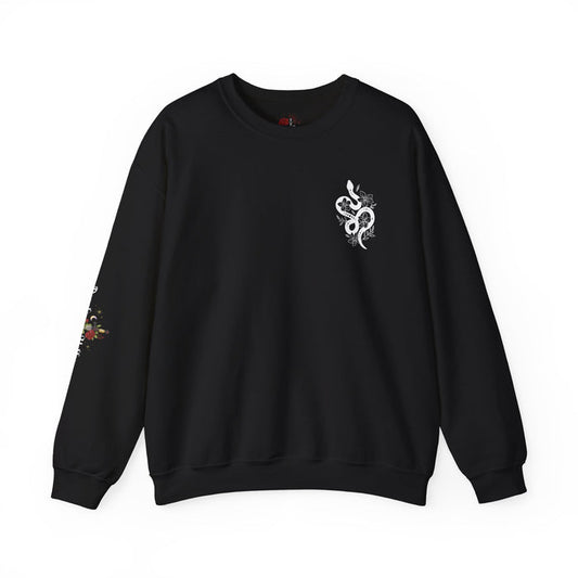 Peachy Hollow Skin Merch, Brand Logo On Sleeve - Unisex Crewneck Sweatshirt