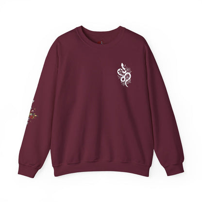 Peachy Hollow Skin Merch, Brand Logo On Sleeve - Unisex Crewneck Sweatshirt