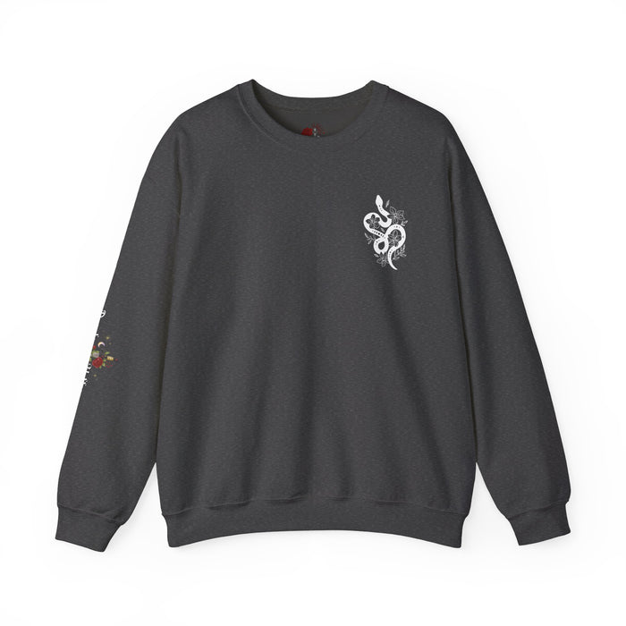 Peachy Hollow Skin Merch, Brand Logo On Sleeve - Unisex Crewneck Sweatshirt