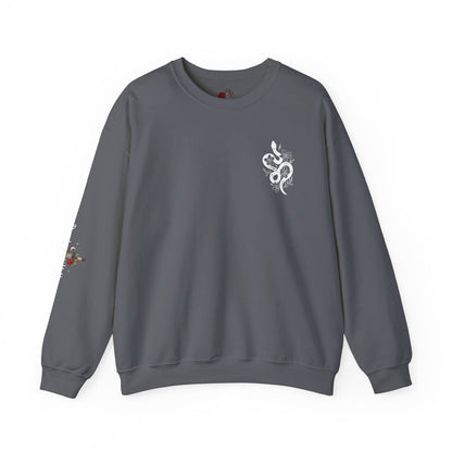 Peachy Hollow Skin Merch, Brand Logo On Sleeve - Unisex Crewneck Sweatshirt