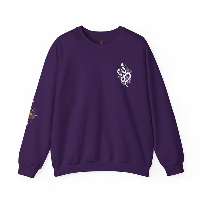 Peachy Hollow Skin Merch, Brand Logo On Sleeve - Unisex Crewneck Sweatshirt