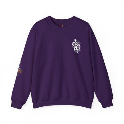 Peachy Hollow Skin Merch, Brand Logo On Sleeve - Unisex Crewneck Sweatshirt