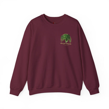 Peachy Hollow Skin Merch, Original Logo On Back - Unisex Crewneck Sweatshirt