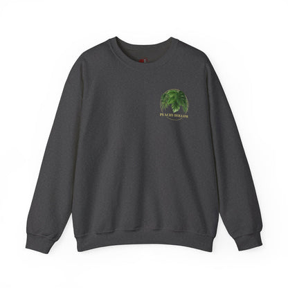 Peachy Hollow Skin Merch, Original Logo On Back - Unisex Crewneck Sweatshirt