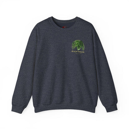 Peachy Hollow Skin Merch, Original Logo On Back - Unisex Crewneck Sweatshirt