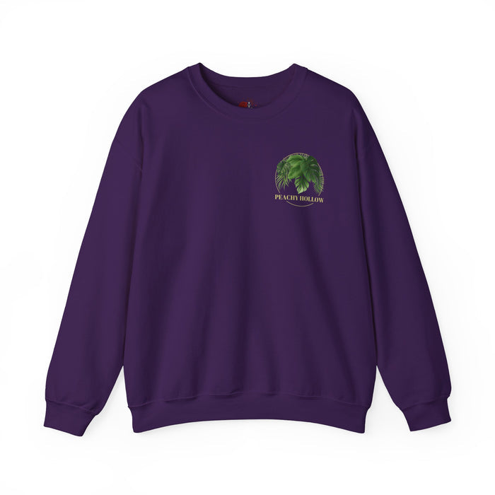 Peachy Hollow Skin Merch, Original Logo On Back - Unisex Crewneck Sweatshirt