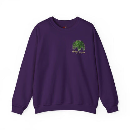 Peachy Hollow Skin Merch, Original Logo On Back - Unisex Crewneck Sweatshirt