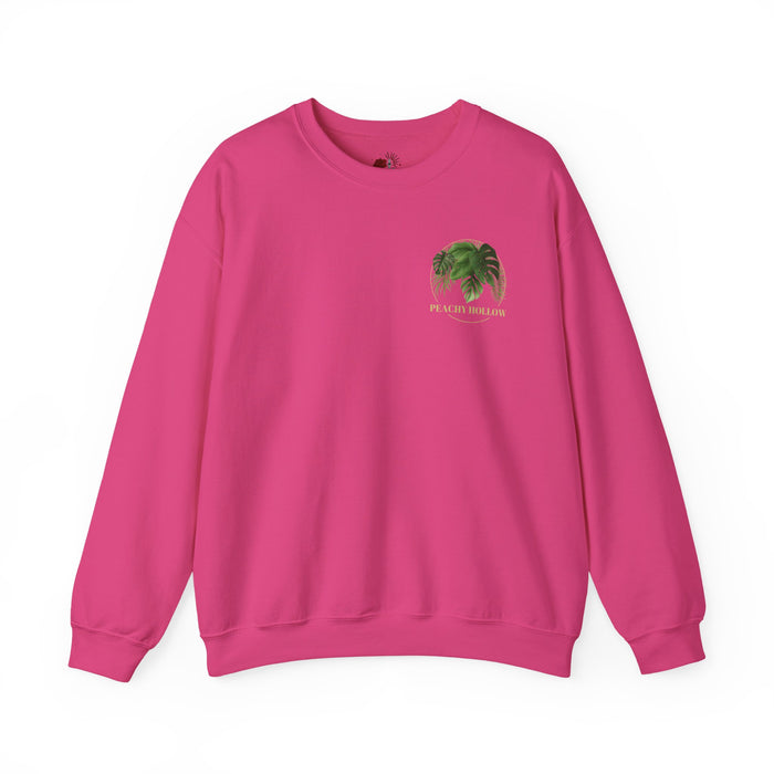 Peachy Hollow Skin Merch, Original Logo On Back - Unisex Crewneck Sweatshirt