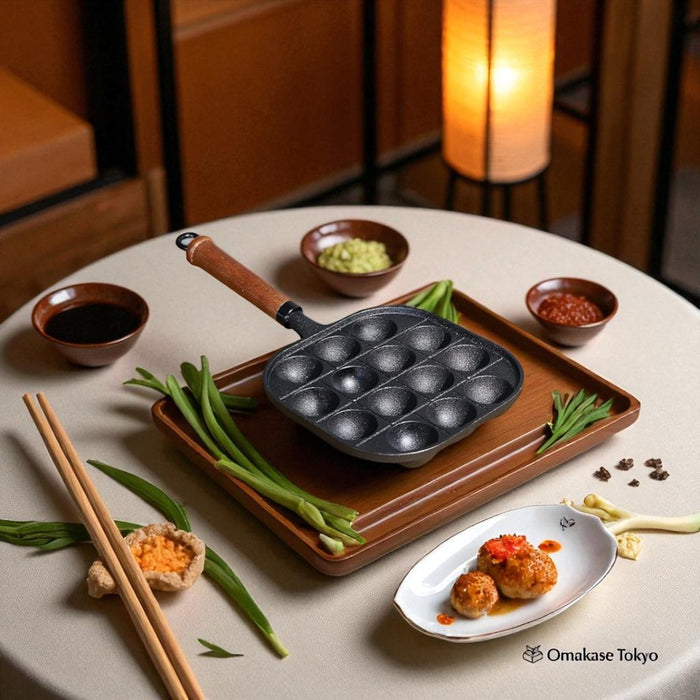 Pearl Metal HB-6217 Takoyaki Plate-14 Holes