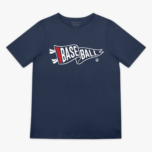 Red Pennant USA youth graphic tee — front view