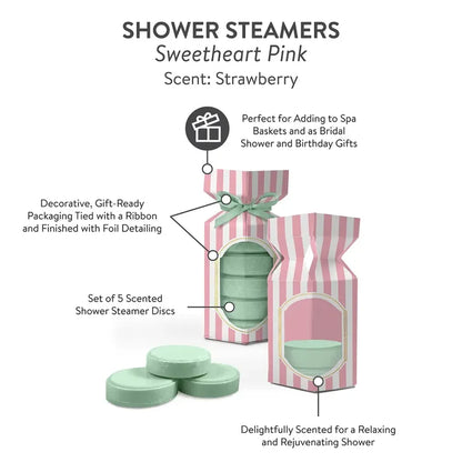 Petit Bonbon Sweetheart Pink Shower Steamers