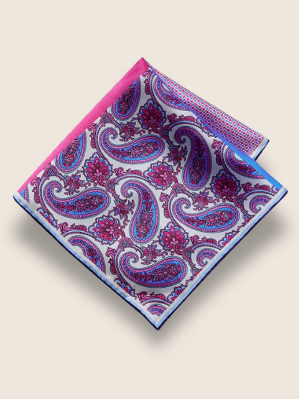 Pink 4-in-1 Silk Pocket Square