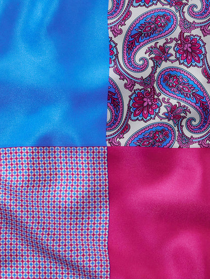 Pink 4-in-1 Silk Pocket Square