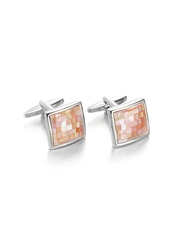 Pink Mother-Of-Pearl Cufflinks
