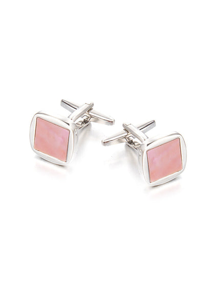 Pink Mother-Of-Pearl Cufflinks